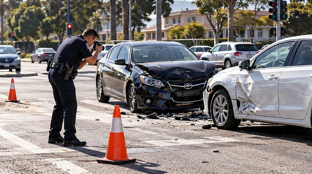 California speed related crash investigation